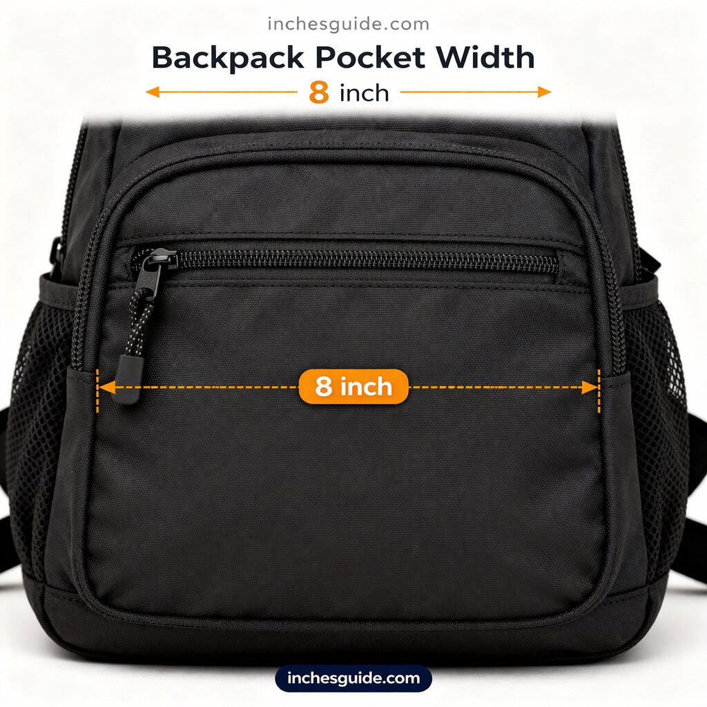 Backpack Pocket Width