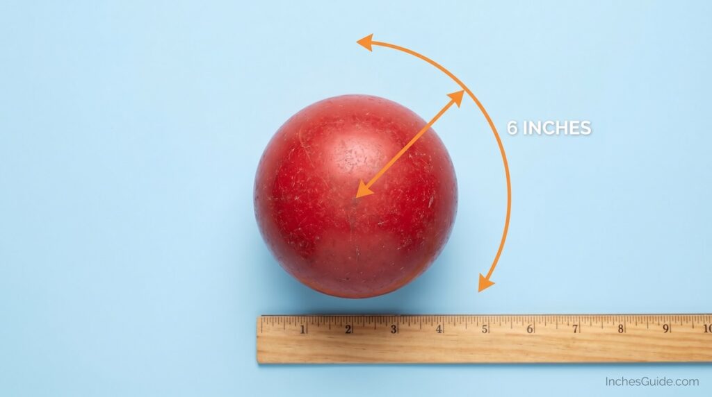 6 inch Bocce Pointing Arc Radius