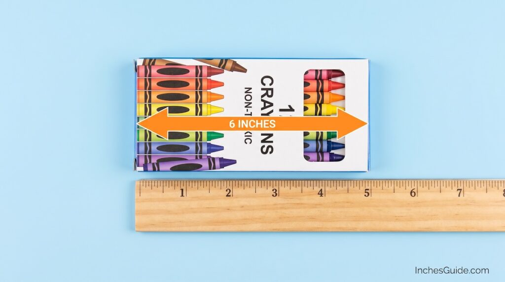 6 inch Box of 12 Crayons