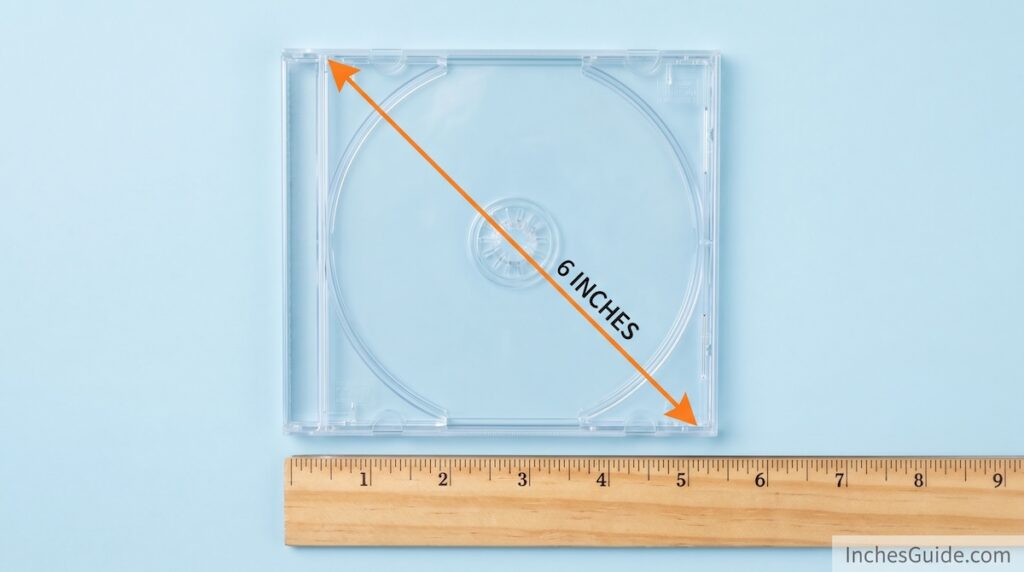 6 inch CD Jewel Case Diagonal