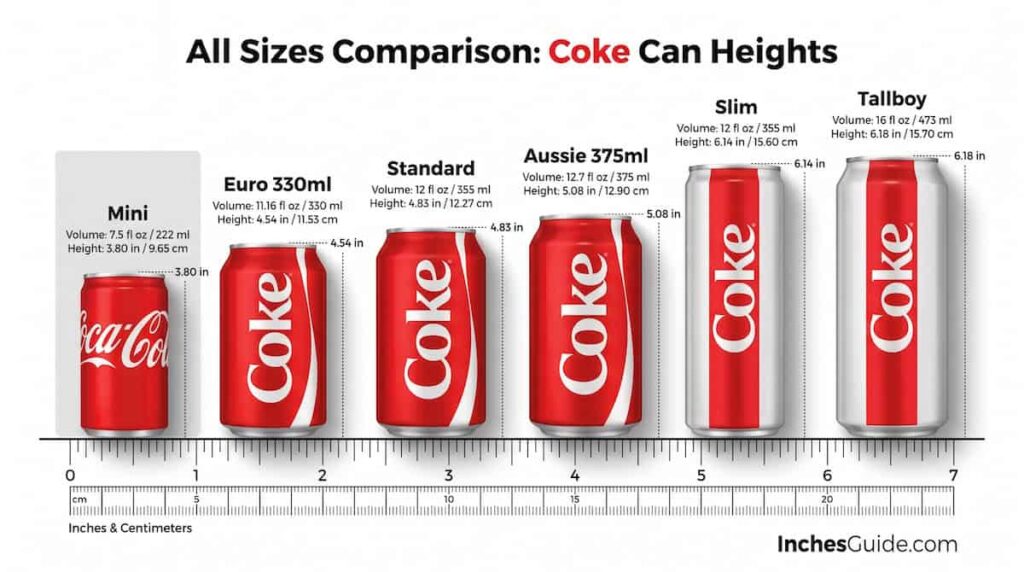 Every Coke Can Size