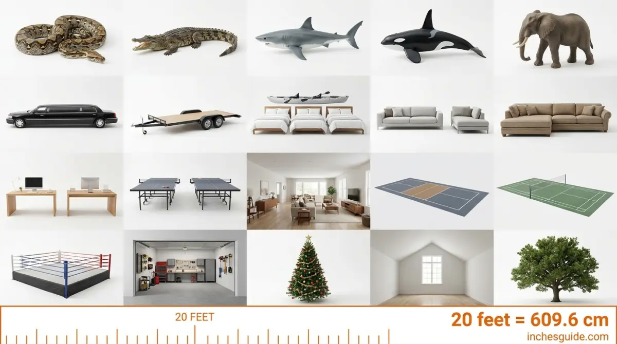 20 Feet in Real Life: 20 Objects This Size, Plus Every Conversion