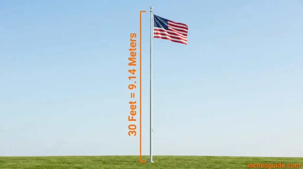 A 30-Foot Flagpole