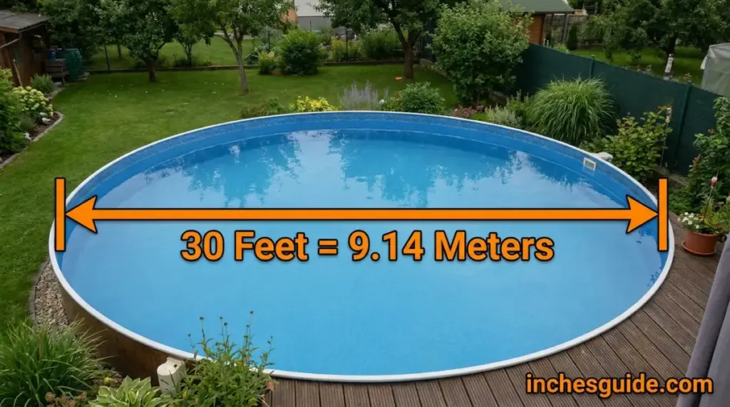 A 30-Foot Round Above-Ground Pool, Across