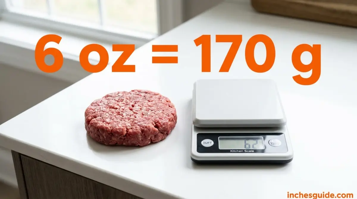 A 6 Oz Burger Patty