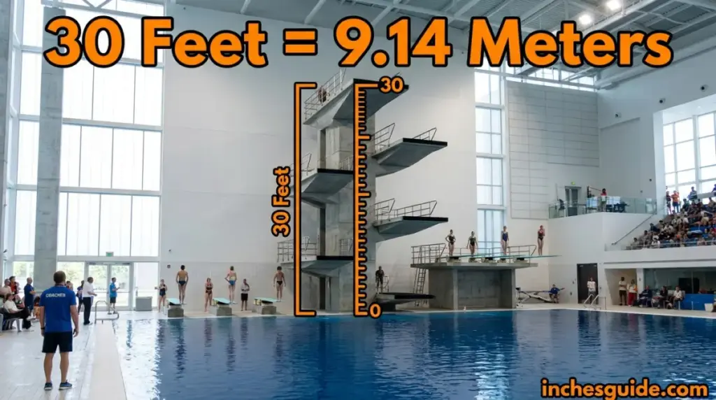 An Olympic 10-Meter Diving Platform