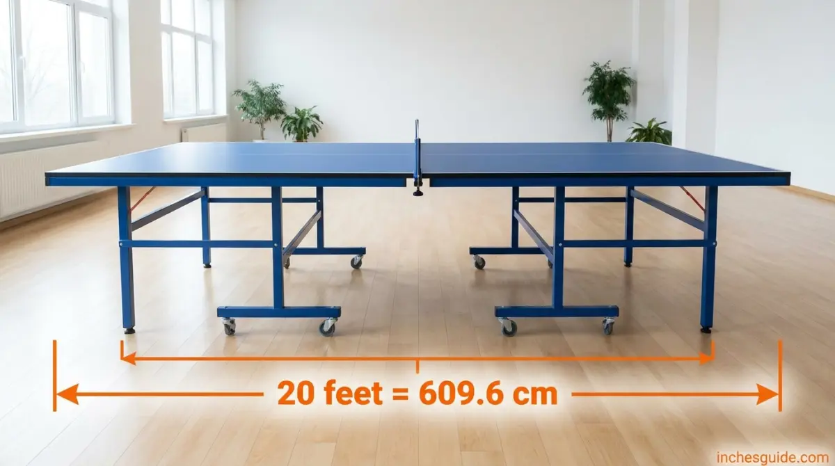 Two Table-Tennis Tables End to End