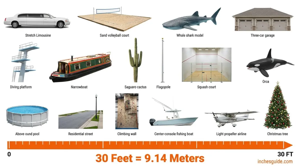 What Does 30 Feet Look Like? 16 Things This Long, Plus Every Conversion