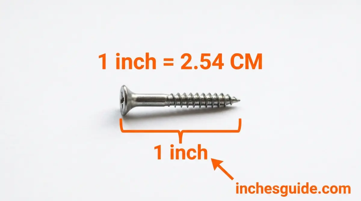 A 1-Inch Wood Screw