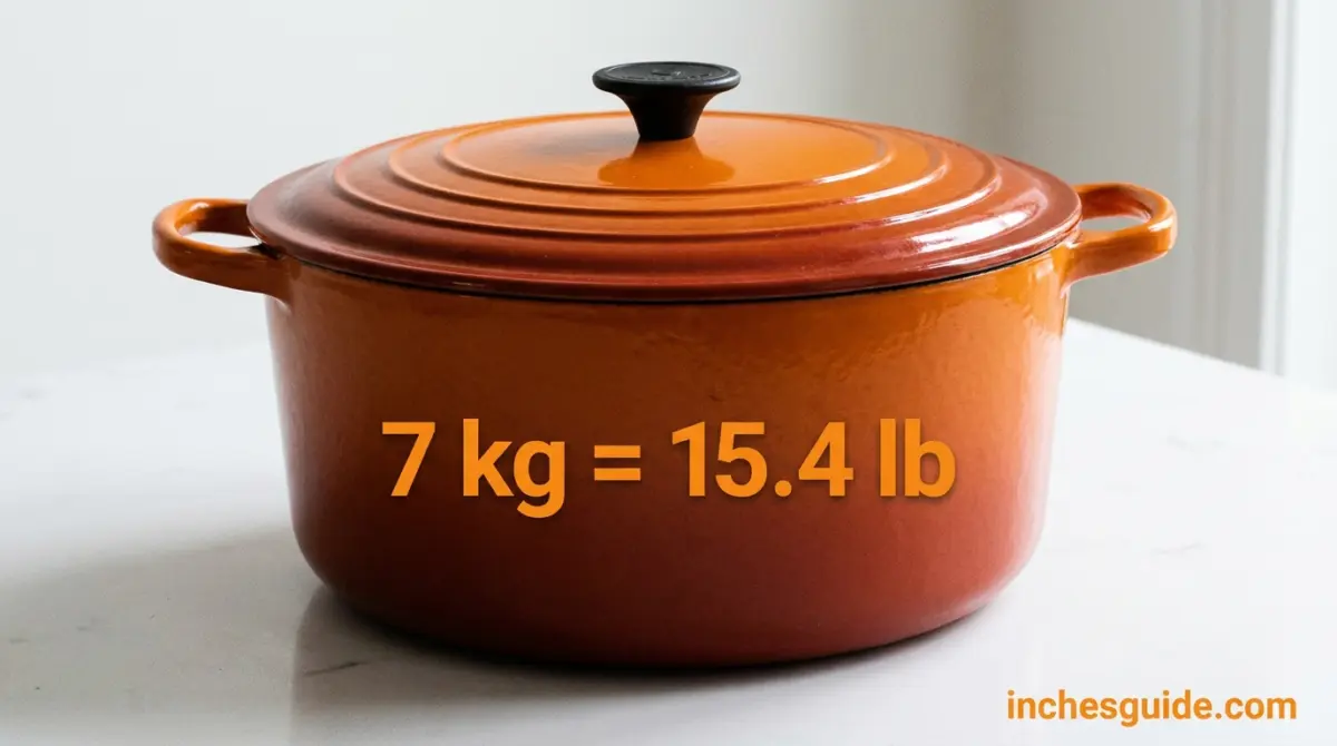 A Large Cast Iron Dutch Oven
