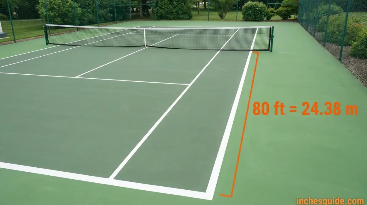 A Tennis Court, End to End