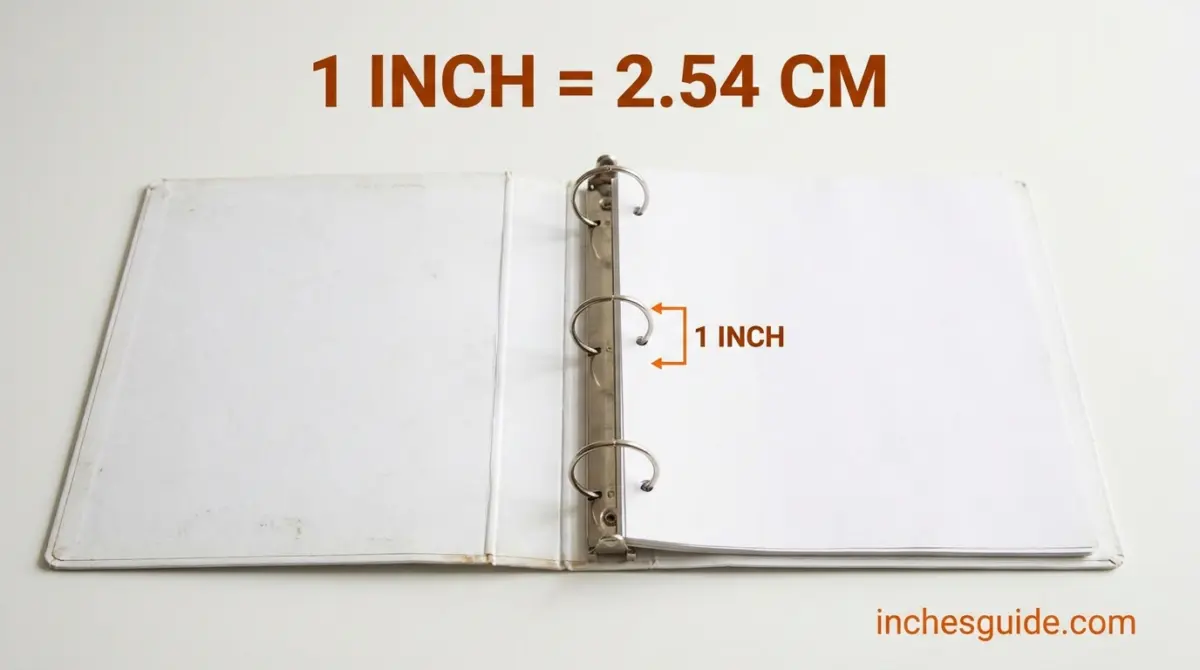 The Rings on a 1-Inch Binder