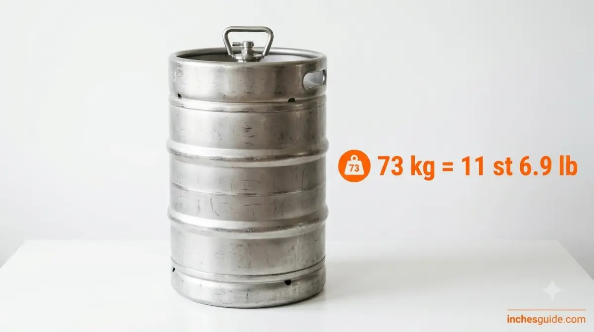 A Full Half-Barrel Beer Keg