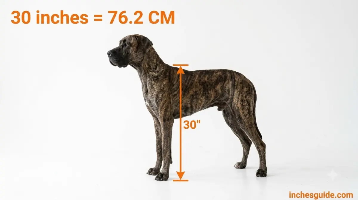 A Great Dane's Shoulder Height