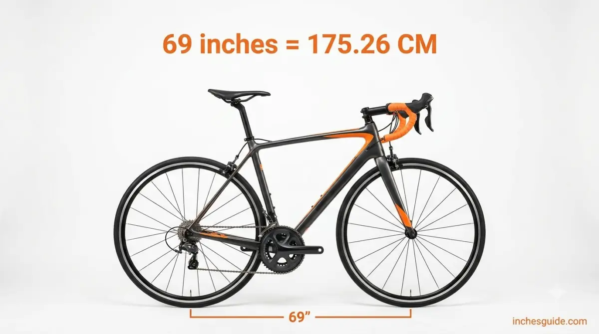 A Road Bike, Front Tire to Back Tire