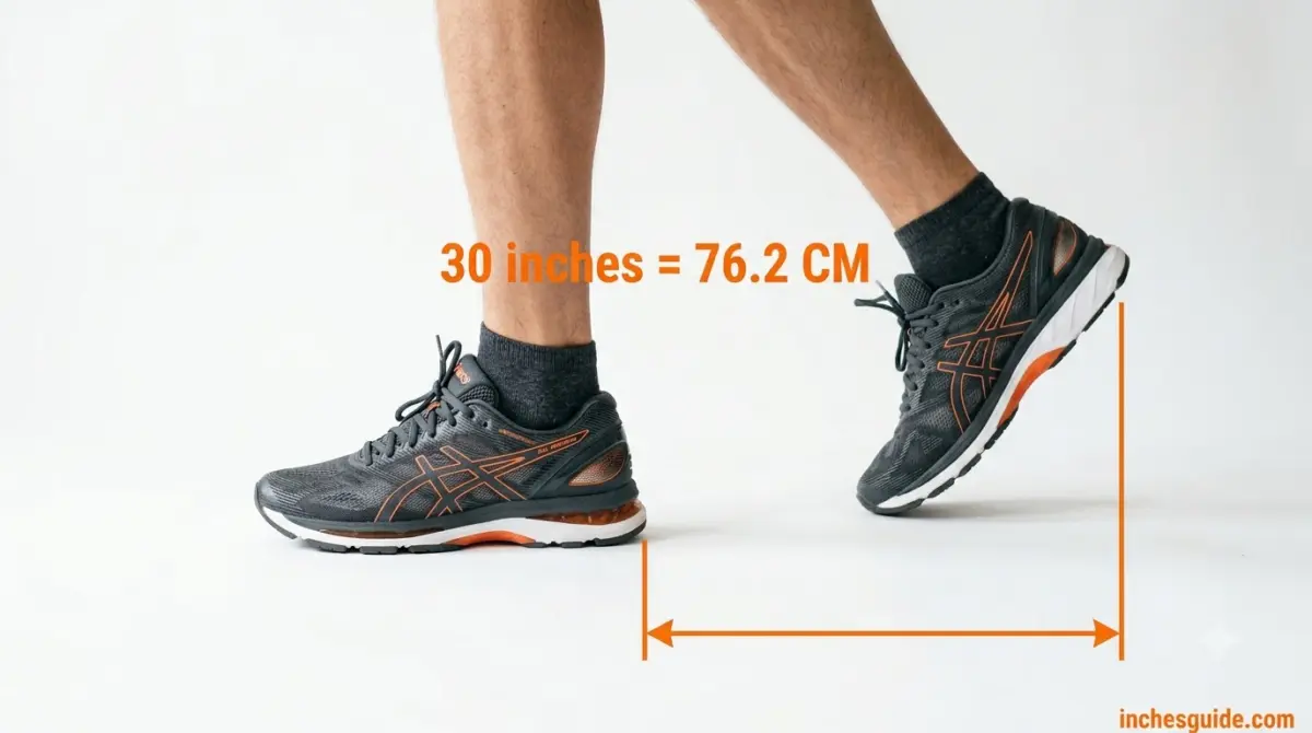 One Adult Walking Step